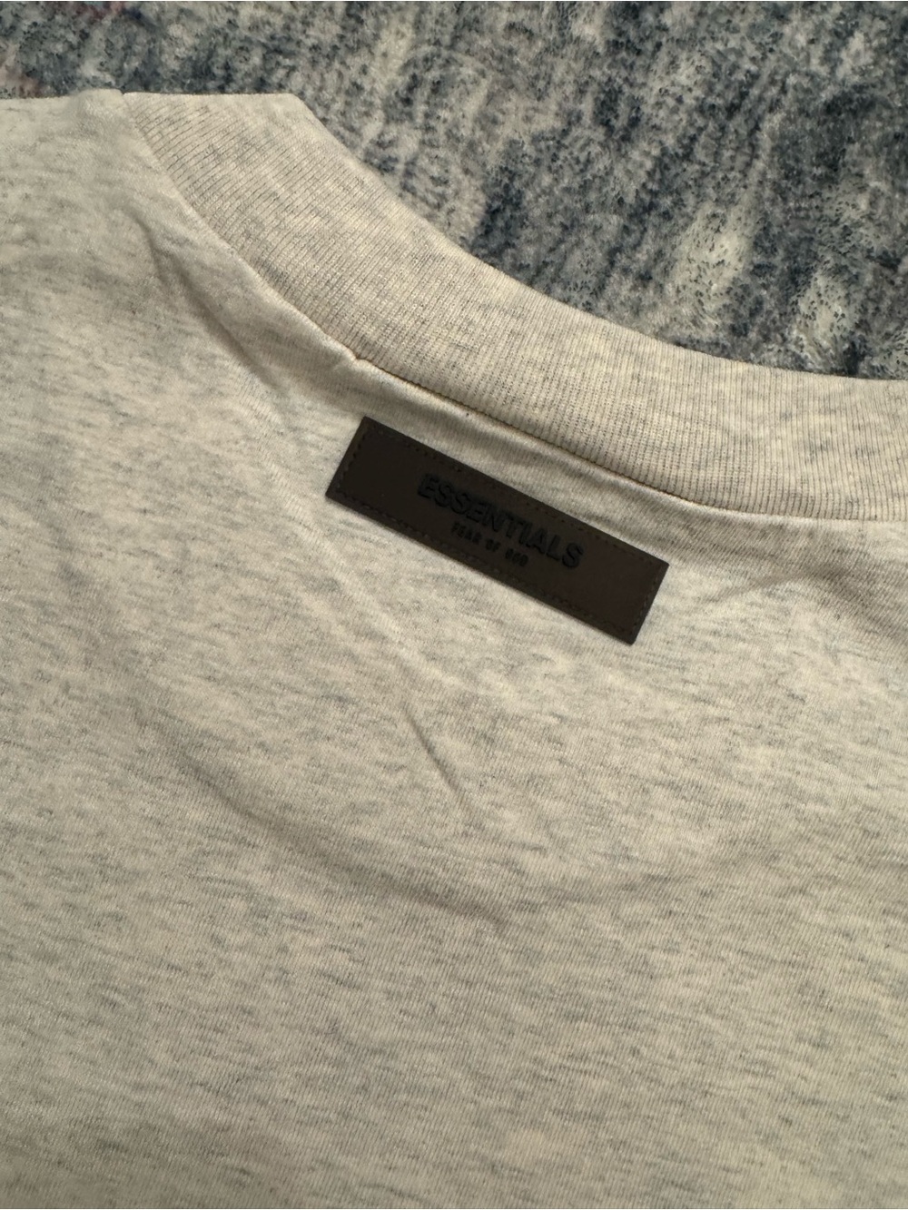 ESSENTIALS Fear of God Men's Tee in Light Heather Gray - Picture 2 of 8